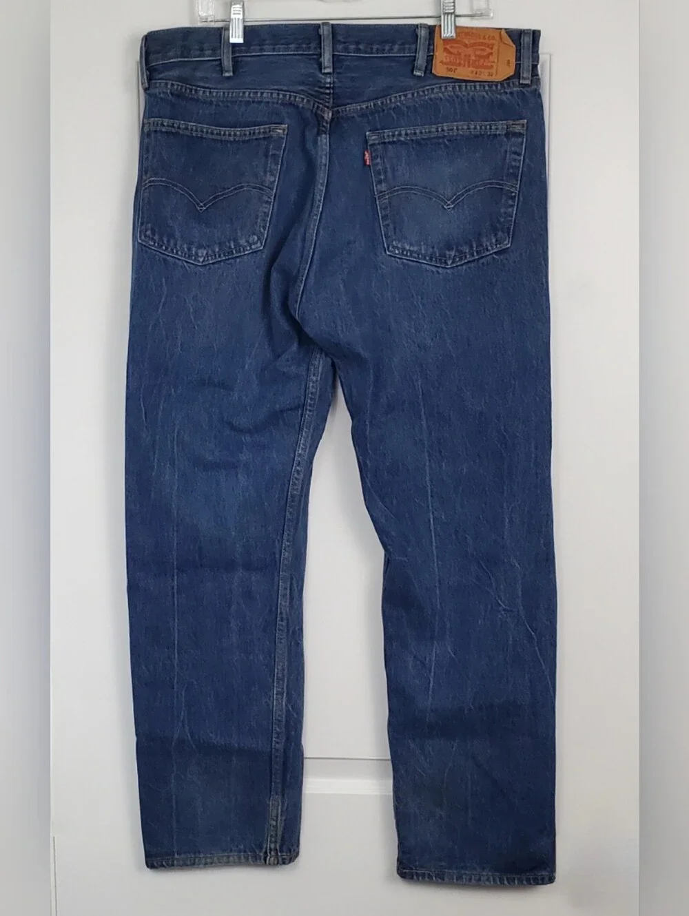 Levis Mens 501 Button Fly Denim Jeans - Size 40 x 32 - GUC - SEE PHOTOS